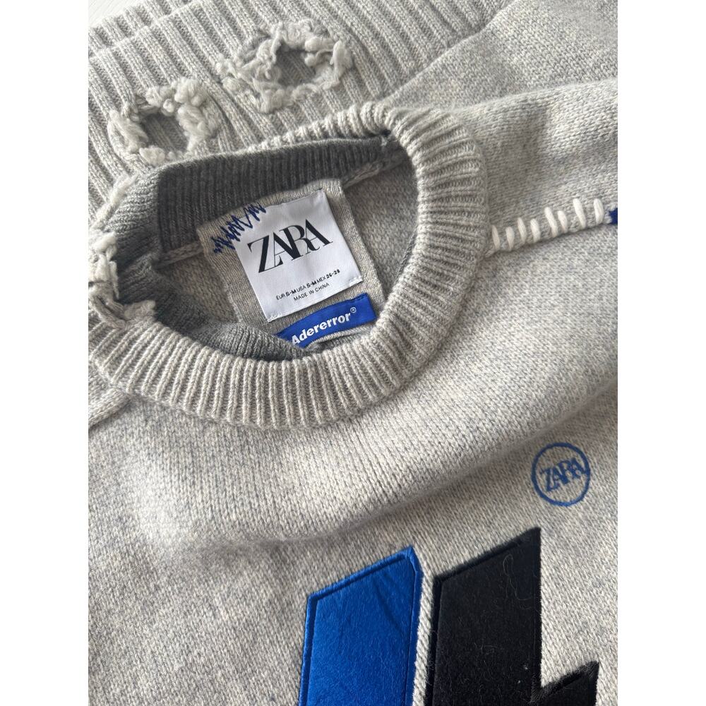 Zara X Ader Error Oversized Heavy Logo Wool Sweat… - image 4
